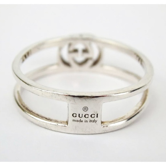 Gucci Interlocking G Sterling Silver Ring - Picture 2 of 9
